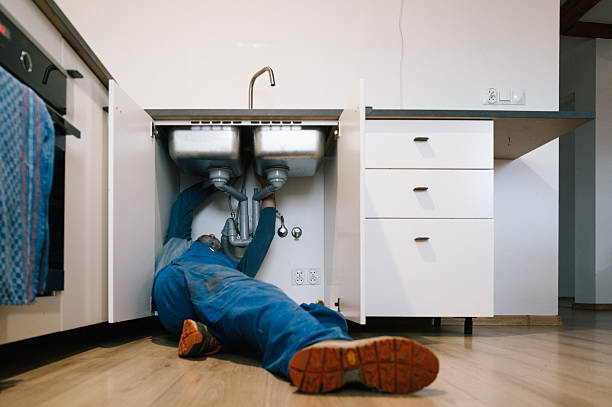 Professional Drain Cleaning technician working in Harrington, WA